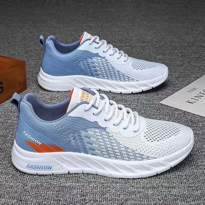 Men's shoes, new summer sports and leisure shoes, breathable and odor resistant mesh shoes, trendy and versatile running shoes - Korvel