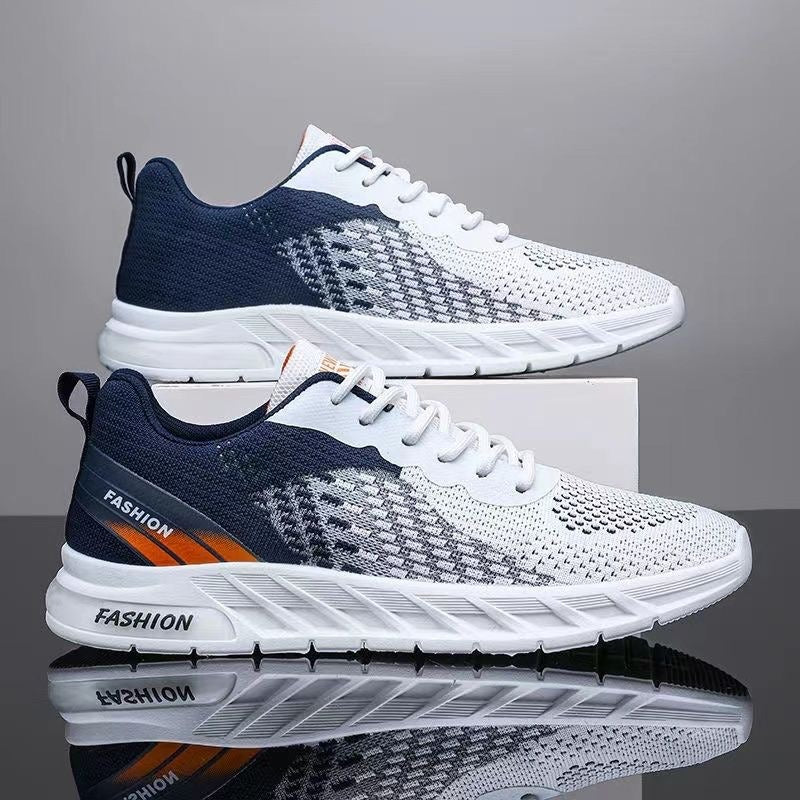 Men's shoes, new summer sports and leisure shoes, breathable and odor resistant mesh shoes, trendy and versatile running shoes - Korvel