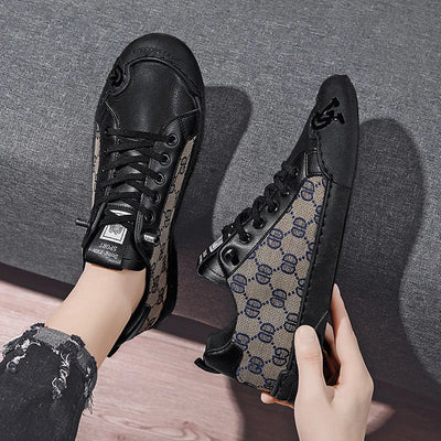Men's shoes new summer trend casual board shoes versatile breathable thin youth white shoes, one foot canvas trendy shoes - Korvel