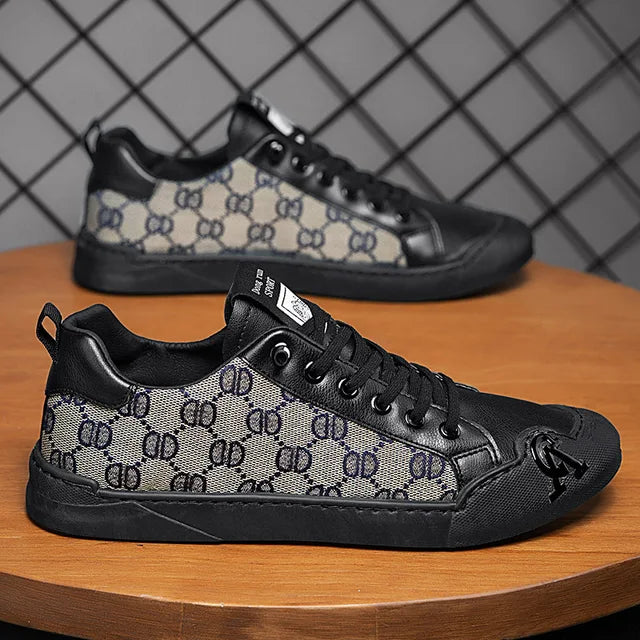 Men's shoes new summer trend casual board shoes versatile breathable thin youth white shoes, one foot canvas trendy shoes - Korvel
