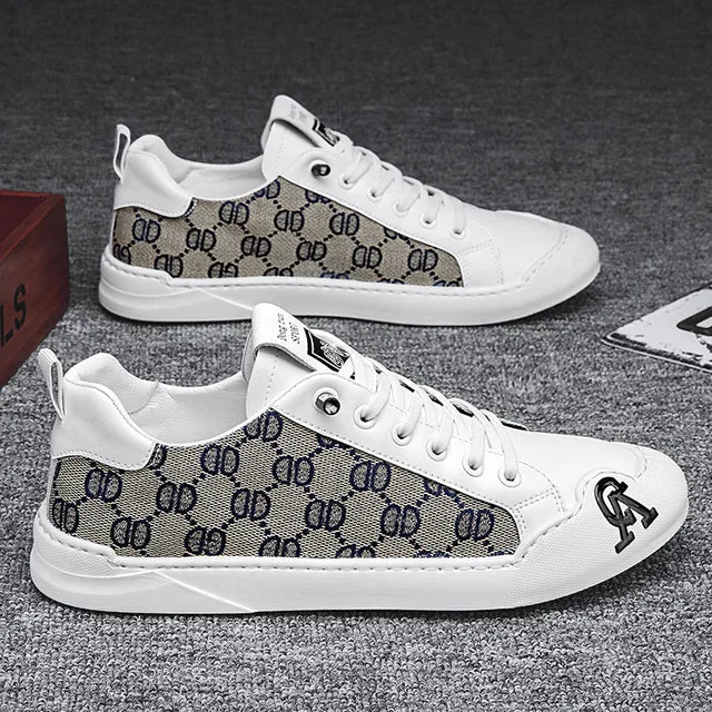 Men's shoes new summer trend casual board shoes versatile breathable thin youth white shoes, one foot canvas trendy shoes - Korvel