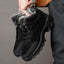Men's snow boots with winter fleece insulation, outdoor boots, cotton shoes, lightweight boots - Korvel