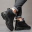 Men's snow boots with winter fleece insulation, outdoor boots, cotton shoes, lightweight boots - Korvel