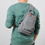 Men's sports chest bag shoulder bag simple men's crossbody bag fashionable small shoulder bag - Korvel
