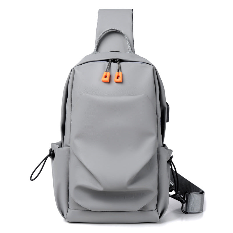 Men's sports chest bag shoulder bag simple men's crossbody bag fashionable small shoulder bag - Korvel