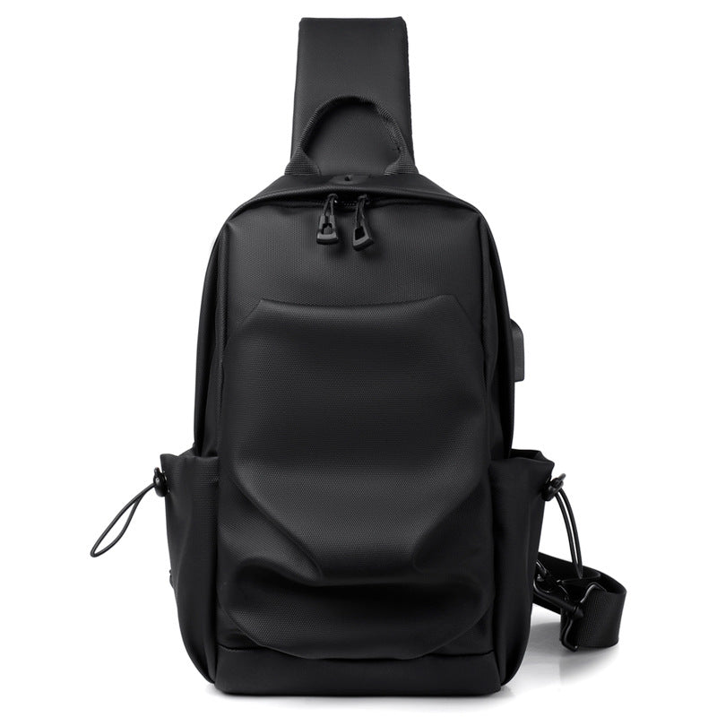 Men's sports chest bag shoulder bag simple men's crossbody bag fashionable small shoulder bag - Korvel