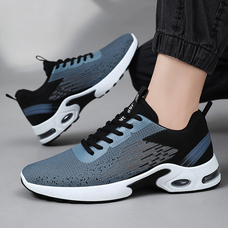 Chaussures de sport décontractées pour hommes avec coussin d'air Flyknit