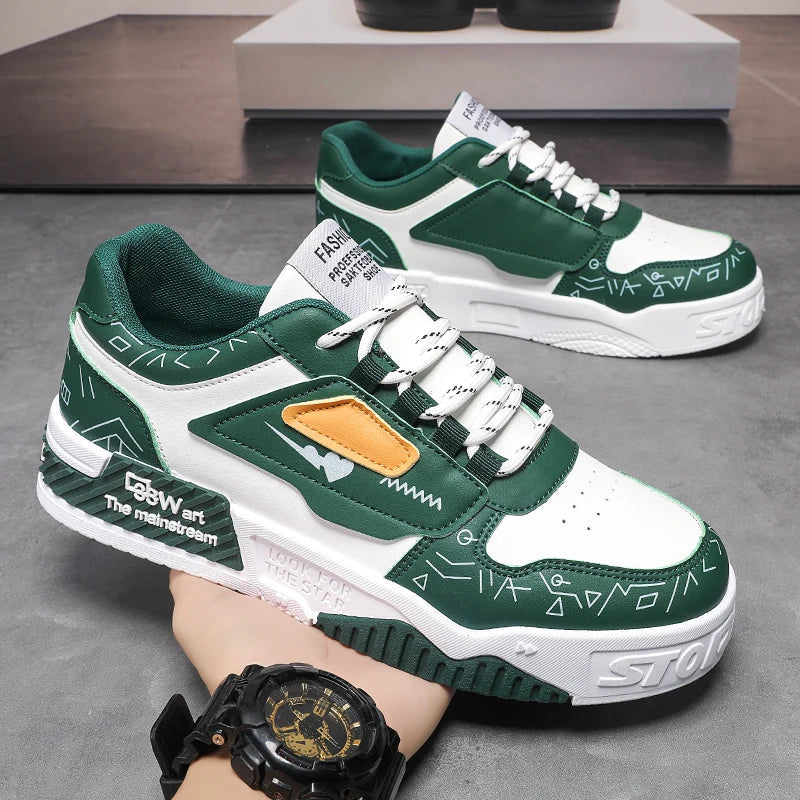 Men's thick soled shoes are fashionable breathable deodorizing wear-resistant and shock-absorbing - Korvel