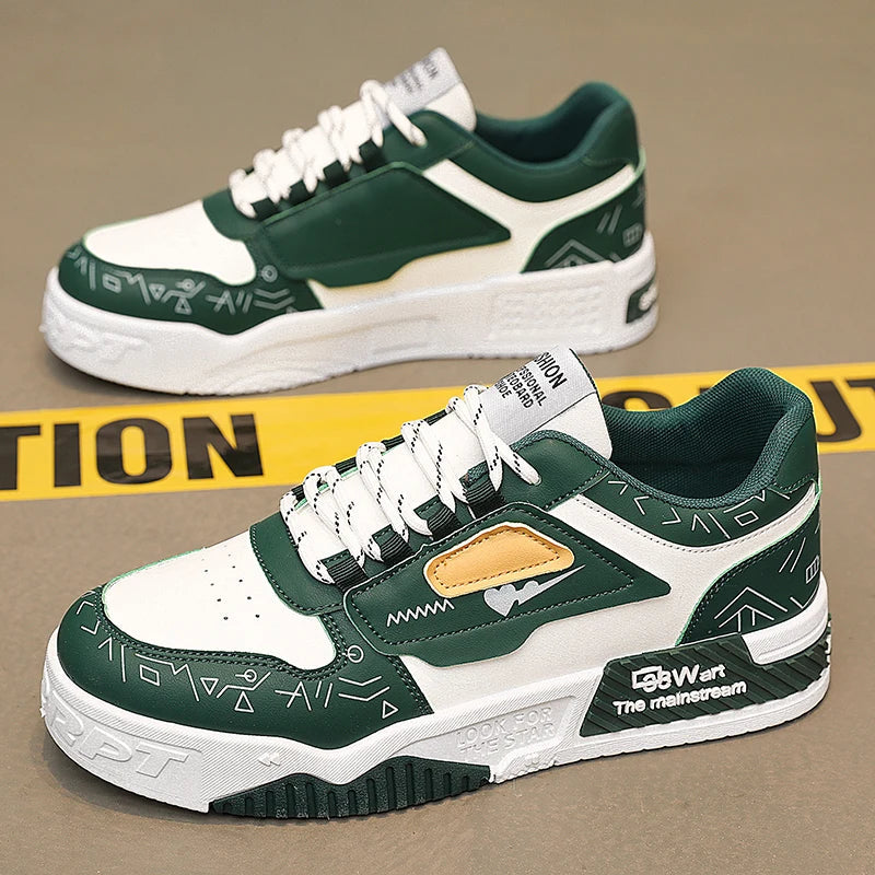 Men's thick soled shoes are fashionable breathable deodorizing wear-resistant and shock-absorbing - Korvel