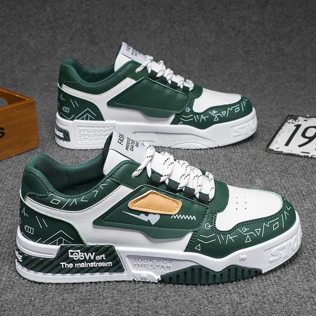 Men's thick soled shoes are fashionable breathable deodorizing wear-resistant and shock-absorbing - Korvel