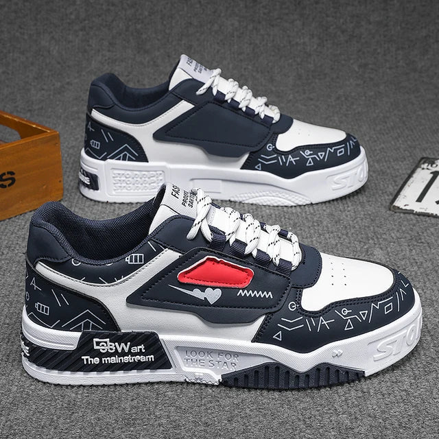 Men's thick soled shoes are fashionable breathable deodorizing wear-resistant and shock-absorbing - Korvel