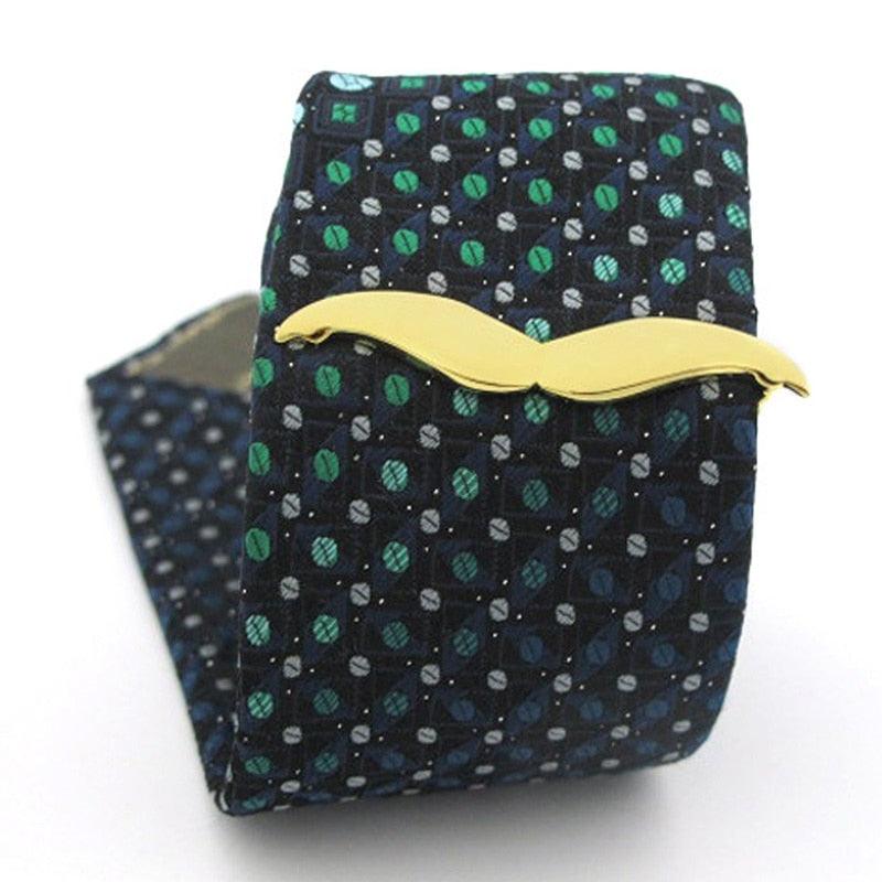 Clip de cravate unique pour homme - Design en argent premium