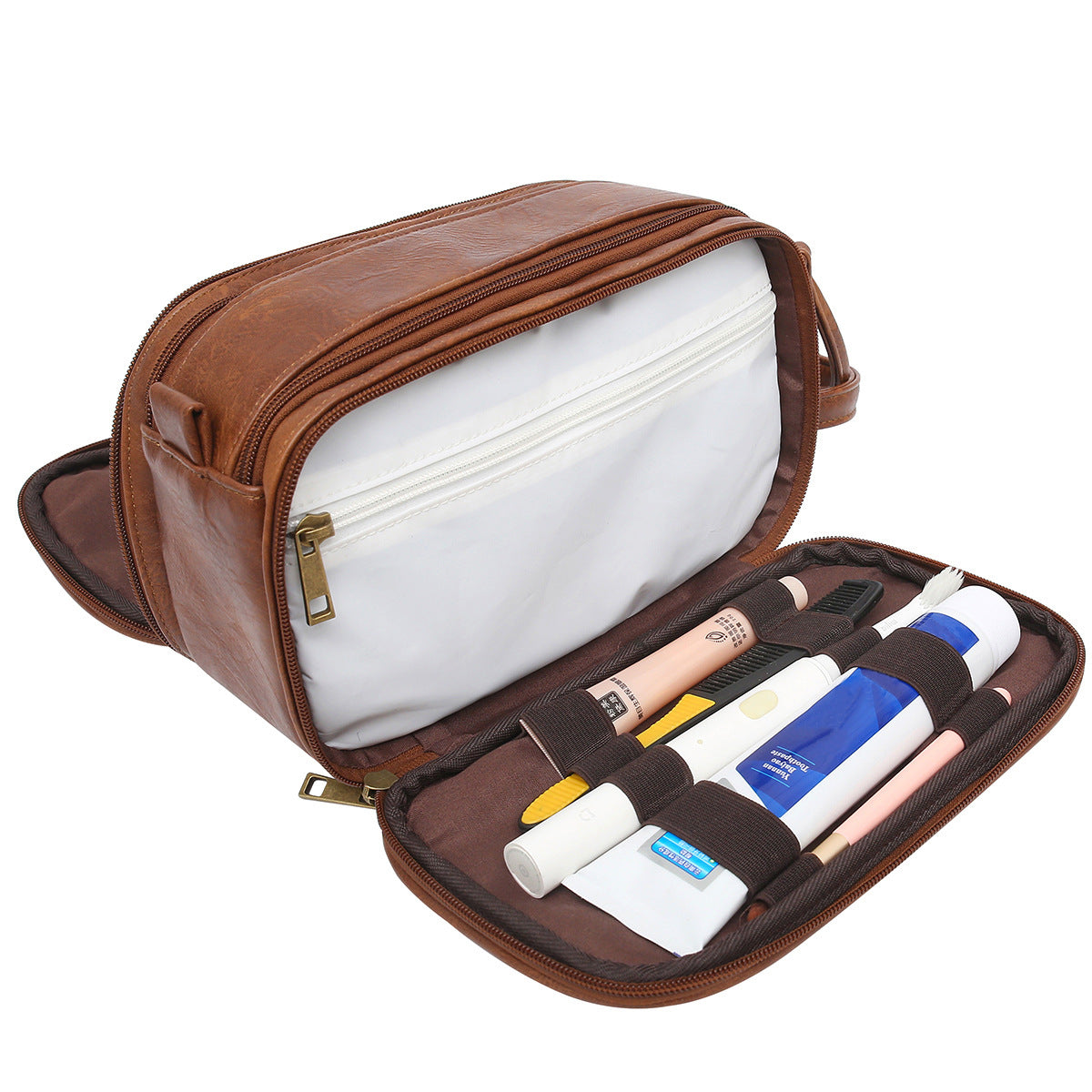 Men's Toiletry Bag Travel Organizer Cosmetic Bag - Korvel