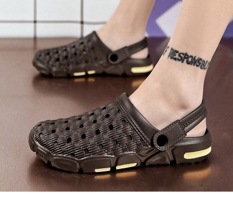Zuecos de Jardín Livianos para Hombre - Sandalias Cómodas de Verano