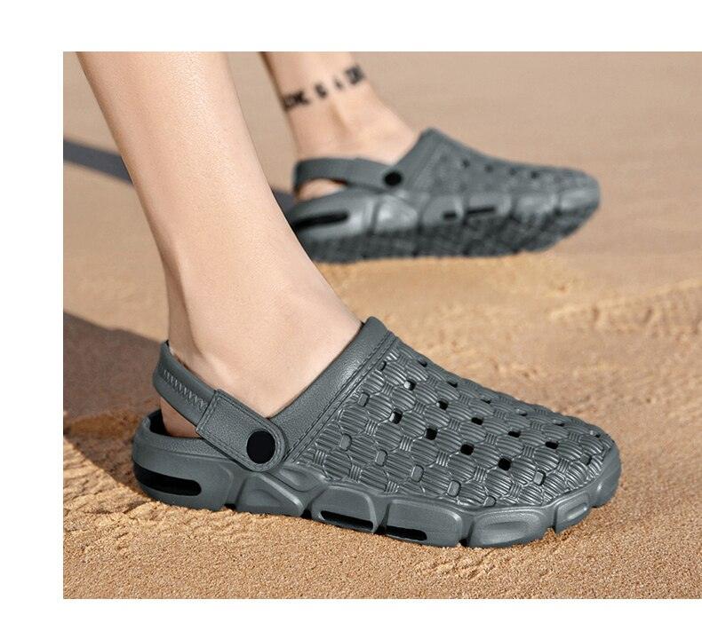 Zuecos de Jardín Livianos para Hombre - Sandalias Cómodas de Verano
