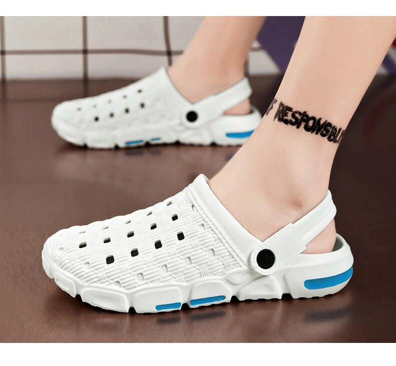 Zuecos de Jardín Livianos para Hombre - Sandalias Cómodas de Verano