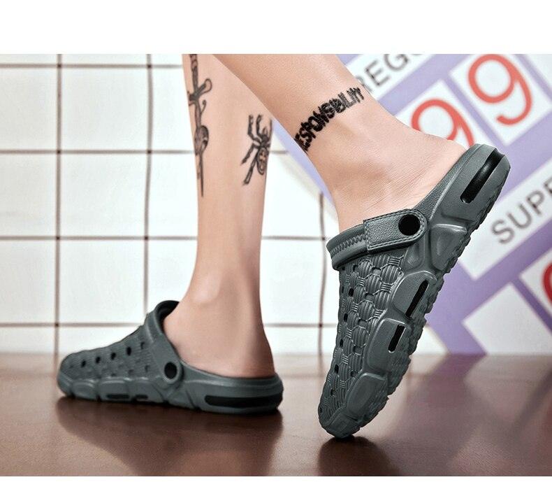 Zuecos de Jardín Livianos para Hombre - Sandalias Cómodas de Verano