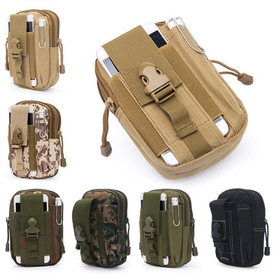 Men Waist Pack Bum Bag Pouch Waterproof Military Belt Waist Packs Molle Nylon Mobile Phone Wallet Travel Bag - Korvel