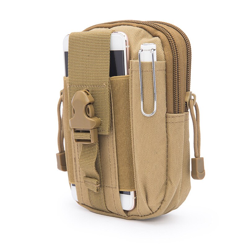 Men Waist Pack Bum Bag Pouch Waterproof Military Belt Waist Packs Molle Nylon Mobile Phone Wallet Travel Bag - Korvel