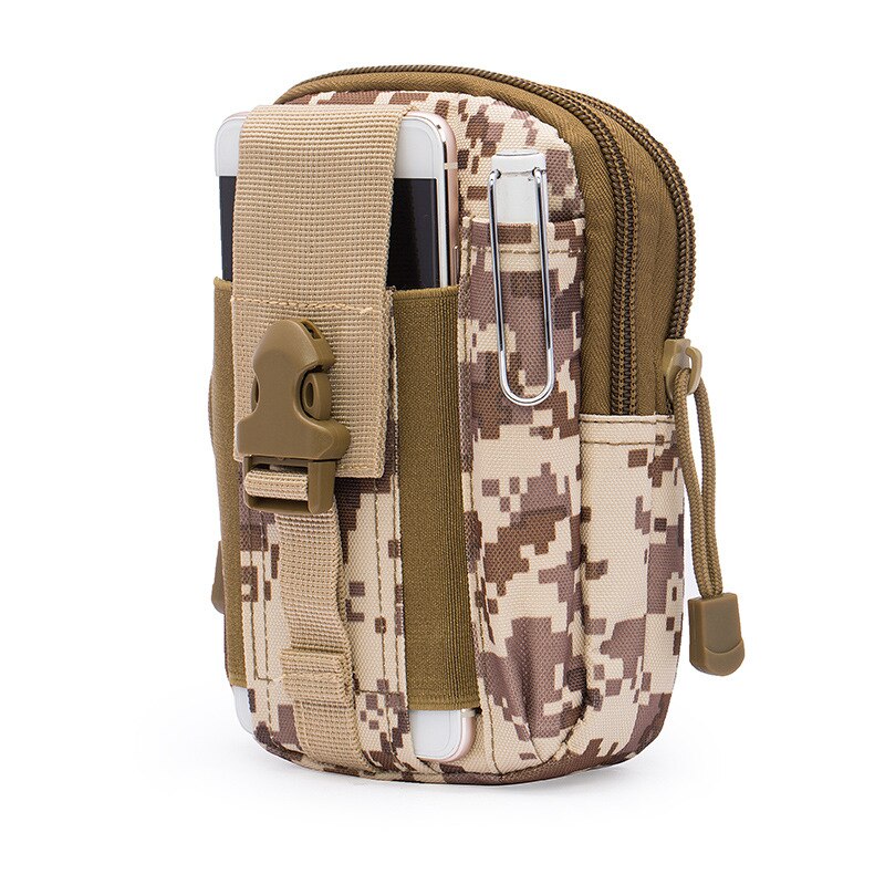 Men Waist Pack Bum Bag Pouch Waterproof Military Belt Waist Packs Molle Nylon Mobile Phone Wallet Travel Bag - Korvel