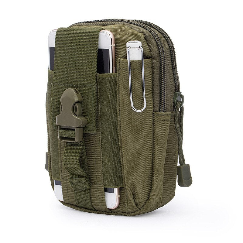 Men Waist Pack Bum Bag Pouch Waterproof Military Belt Waist Packs Molle Nylon Mobile Phone Wallet Travel Bag - Korvel