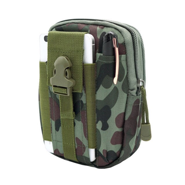 Men Waist Pack Bum Bag Pouch Waterproof Military Belt Waist Packs Molle Nylon Mobile Phone Wallet Travel Bag - Korvel