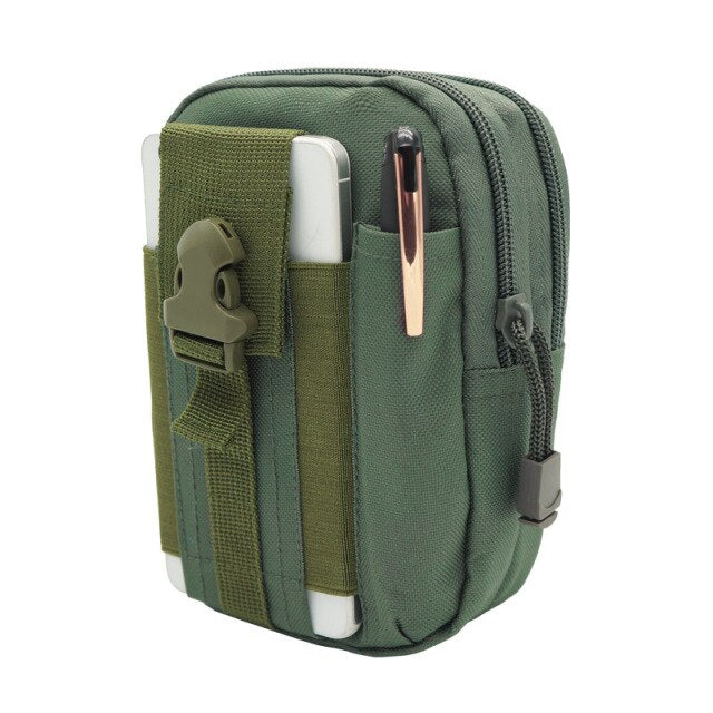 Men Waist Pack Bum Bag Pouch Waterproof Military Belt Waist Packs Molle Nylon Mobile Phone Wallet Travel Bag - Korvel