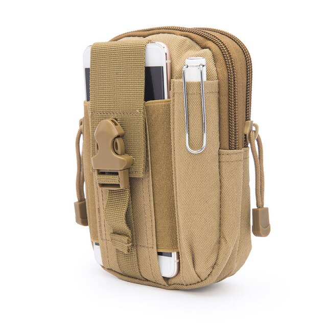Men Waist Pack Bum Bag Pouch Waterproof Military Belt Waist Packs Molle Nylon Mobile Phone Wallet Travel Bag - Korvel