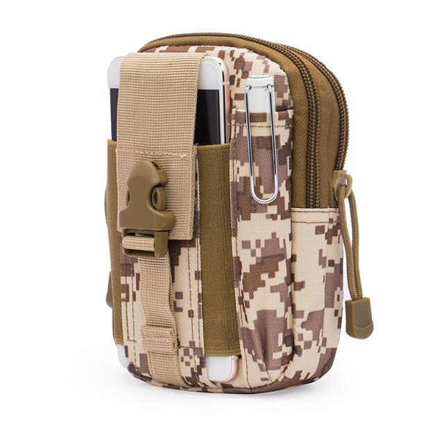 Men Waist Pack Bum Bag Pouch Waterproof Military Belt Waist Packs Molle Nylon Mobile Phone Wallet Travel Bag - Korvel