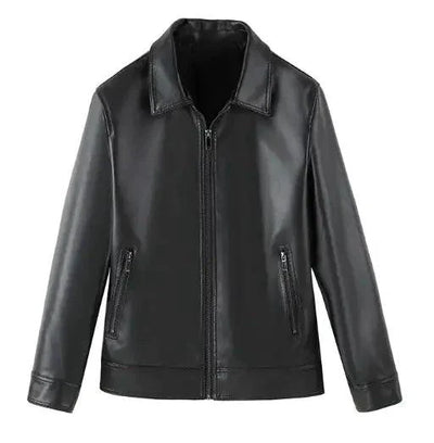 Veste de sport en cuir pour hommes automne-hiver