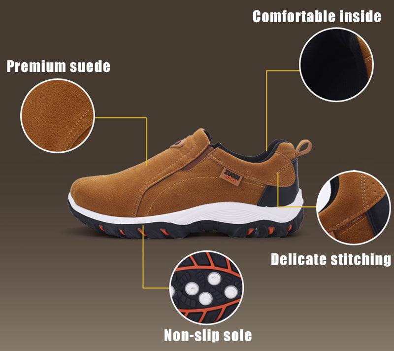 Men's Lightweight Slip-On Casual Sneakers for Outdoor Activities - Korvel