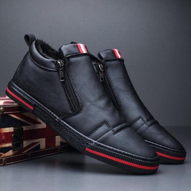 Men's Casual Winter Ankle Boots - Stylish & Warm Footwear