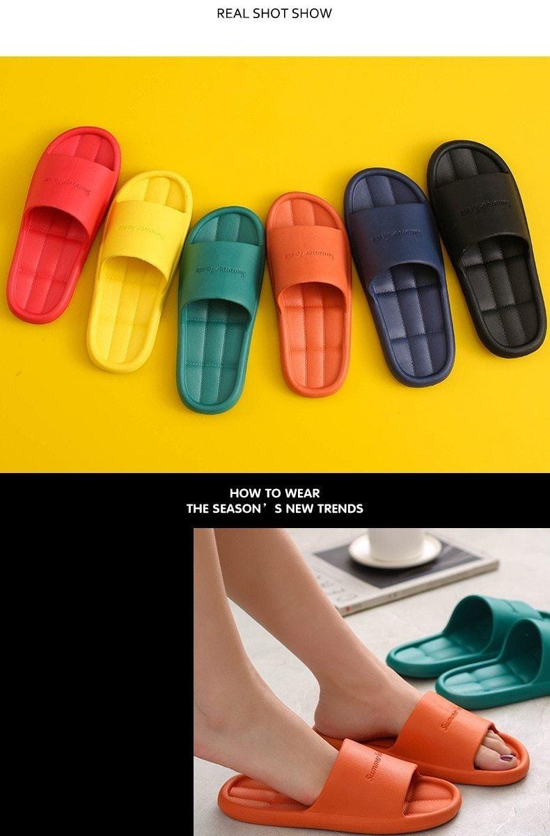 Unisex Non-Slip Summer Flip Flops for All Ages - Comfortable Shower Sandals - Korvel