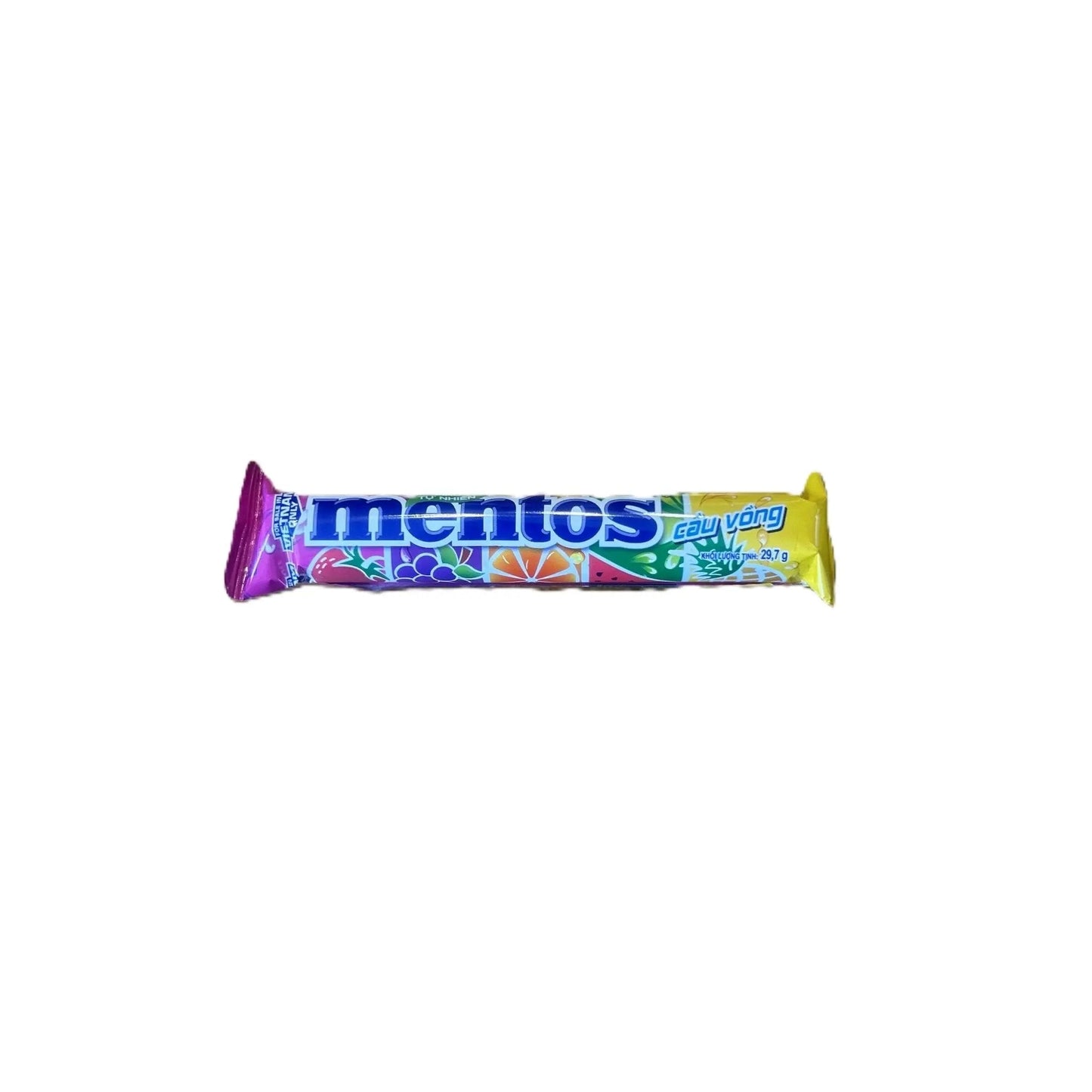 Mentos Rainbow Roll – Caramelo Masticable de Frutas Variadas 38g