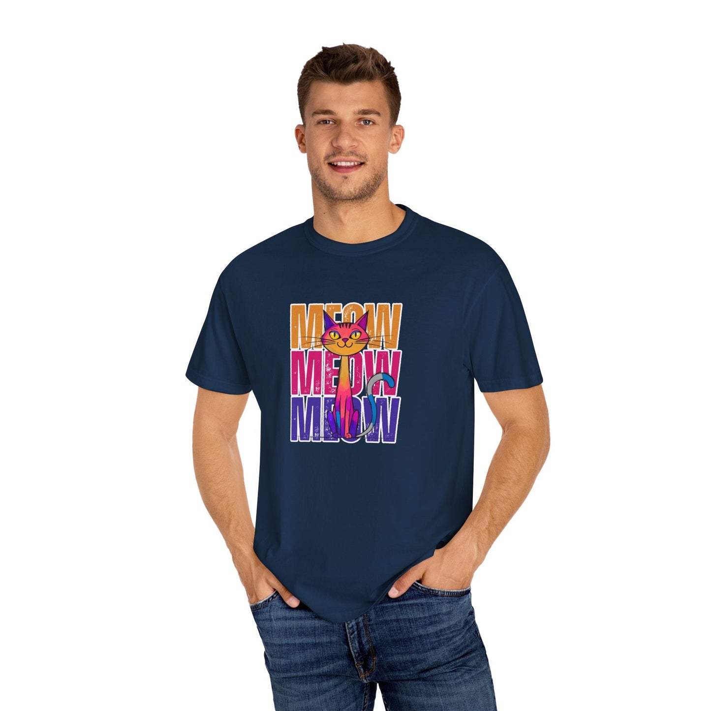 Camiseta Unisex Meow Vibes | Camiseta Divertida de Gato