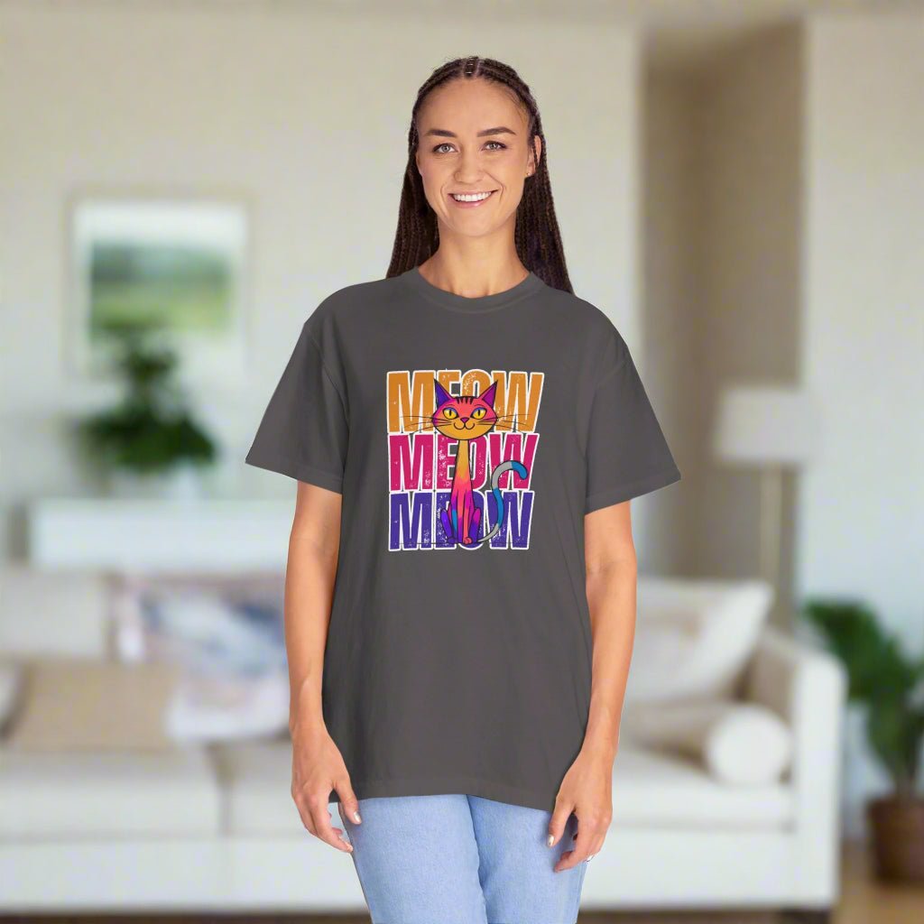 Camiseta Unisex Meow Vibes | Camiseta Divertida de Gato