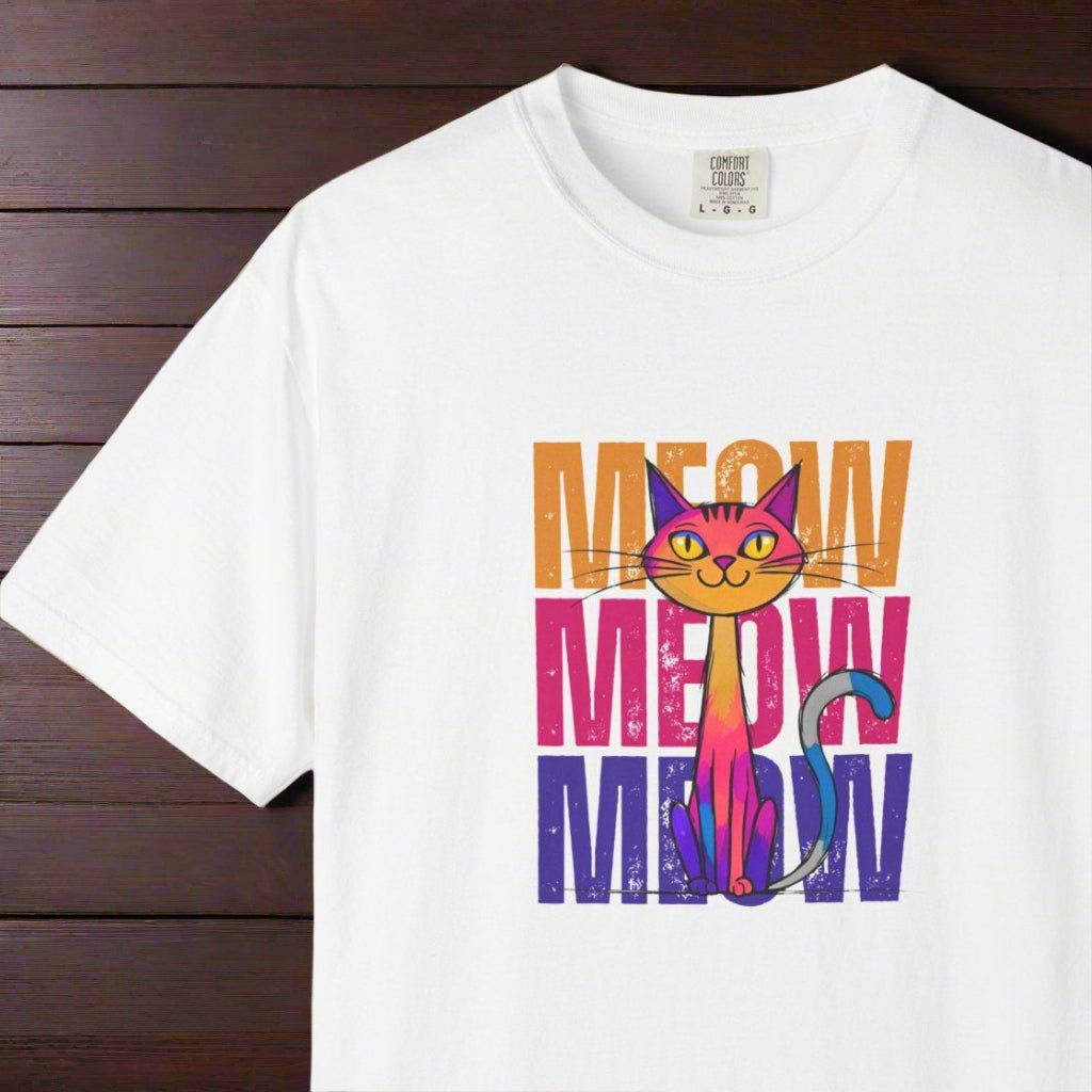 Camiseta Unisex Meow Vibes | Camiseta Divertida de Gato