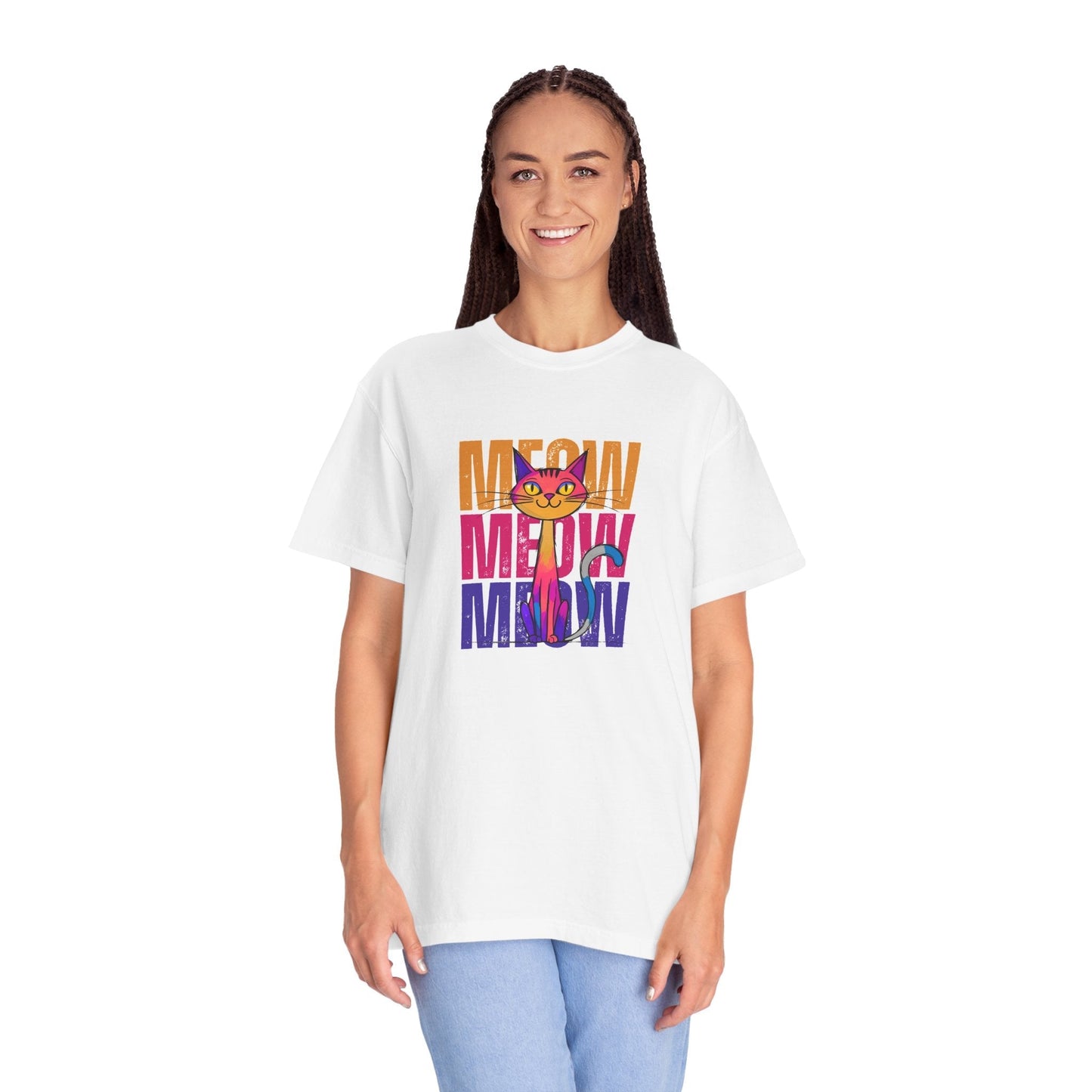 Camiseta Unisex Meow Vibes | Camiseta Divertida de Gato