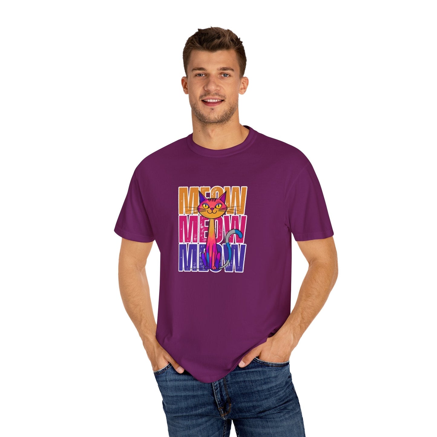 Camiseta Unisex Meow Vibes | Camiseta Divertida de Gato