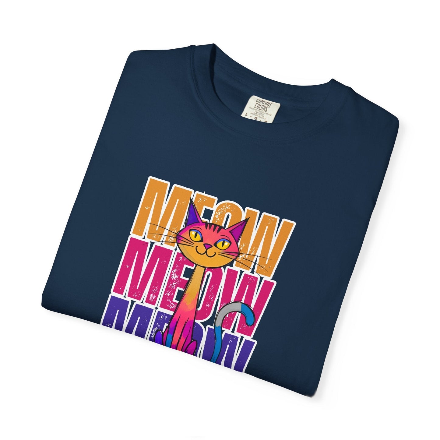 Camiseta Unisex Meow Vibes | Camiseta Divertida de Gato