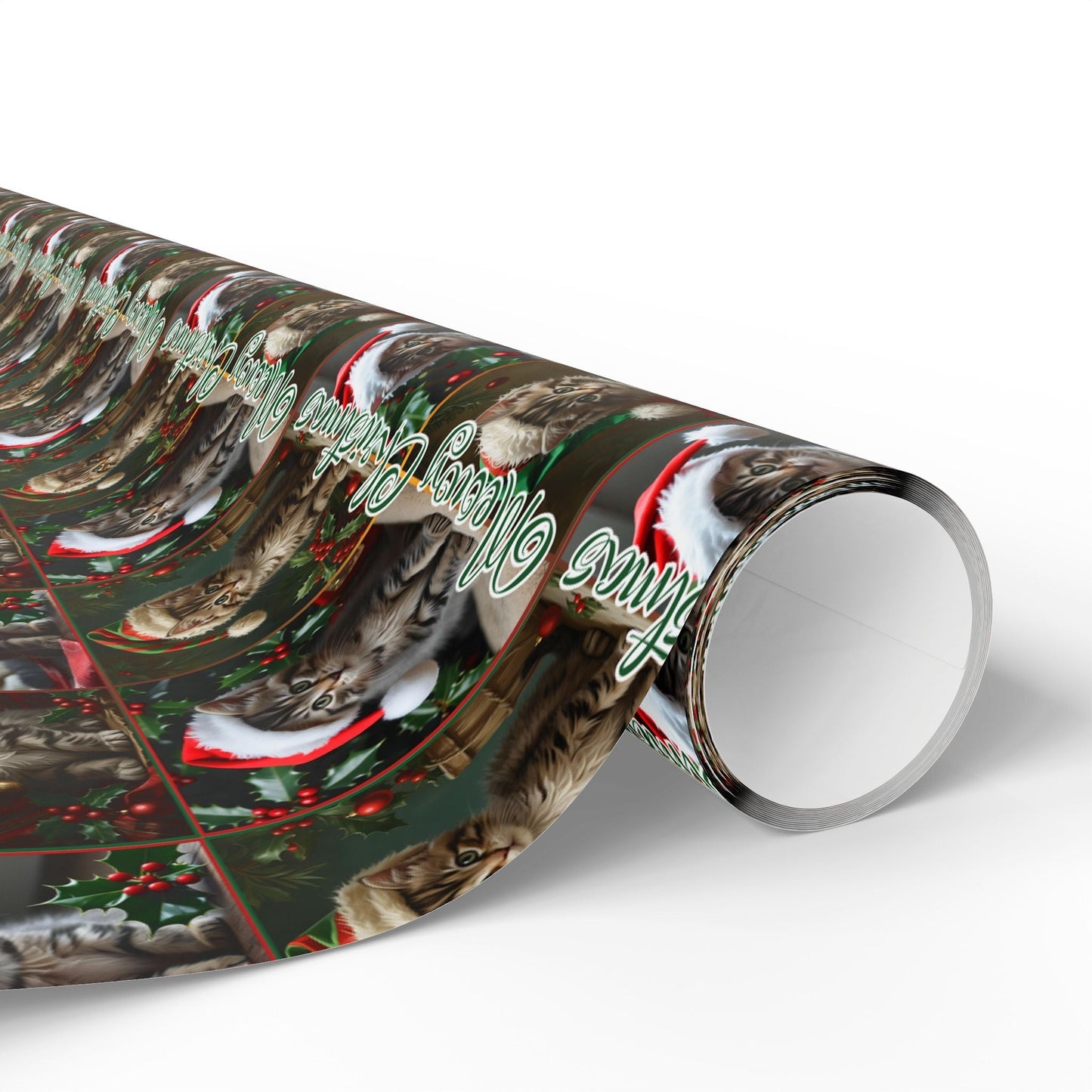 Emballage Cadeau Thème Chaton Joyeux Noël