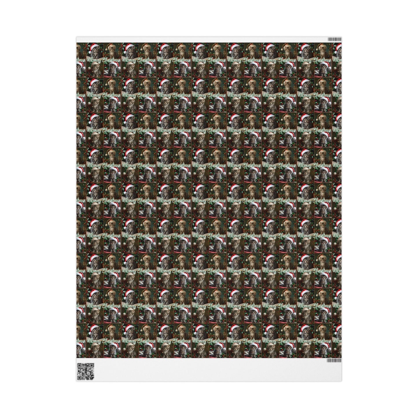 Emballage Cadeau Thème Chaton Joyeux Noël