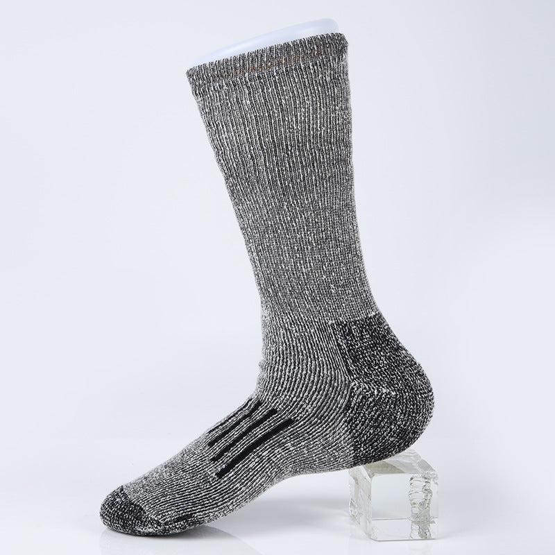 Merino wool socks hiking socks thickened warm anti slip breathable sports socks outdoor long socks for men and women - Korvel