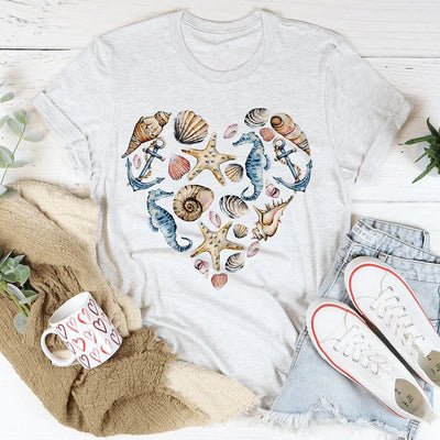 Camiseta de corazón de sirena