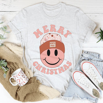 Camiseta Sonriente de Feliz Navidad