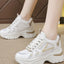 Premium Mesh Lace Up Platform Sneakers