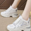 Premium Mesh Lace Up Platform Sneakers