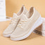 Mesh shoes women's inner height shoes breathable mesh surface slip resistant soft sole comfortable casual shoes - Korvel