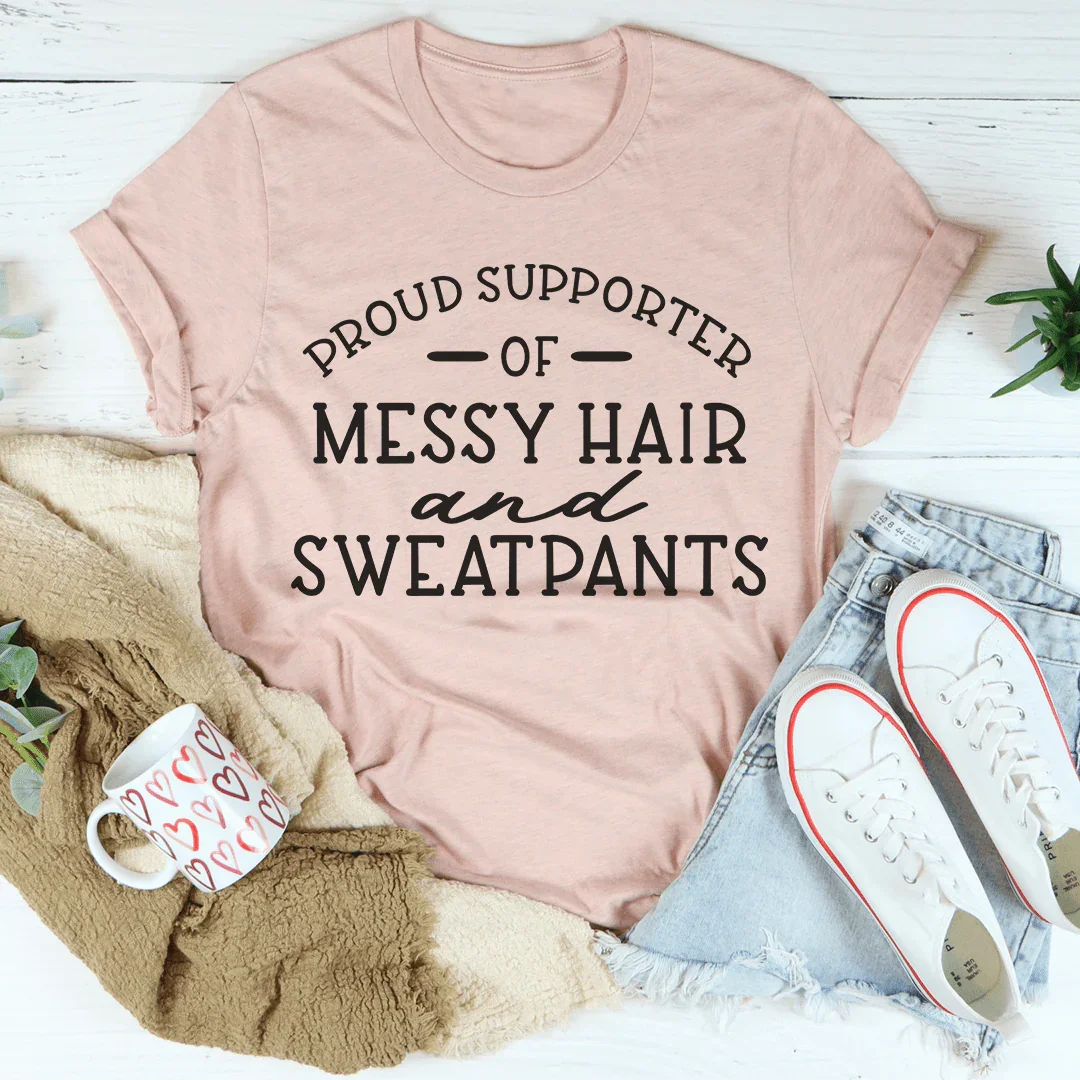 Messy Hair & Sweatpants Tee - Korvel