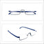 Lunettes de lecture en métal anti-lumière bleue élégantes pour hommes et femmes